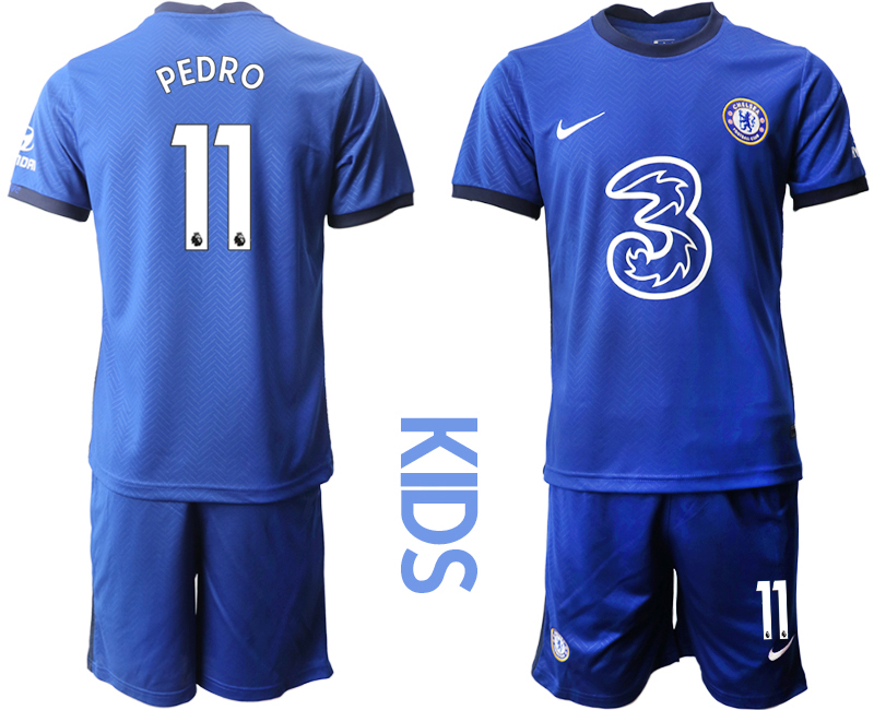 Youth 2020-2021 club Chelsea home #11 blue Soccer Jerseys